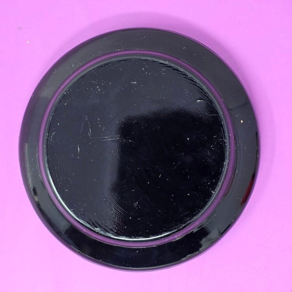 Vintage/Retro The Monteleone New Orleans Black Glass Ashtray 4 Cigar Holder - Picture 5 of 7